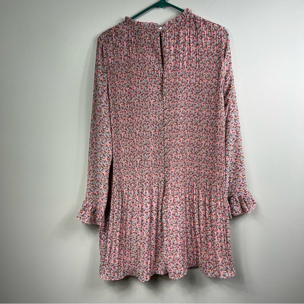 Code X Mode Long Sleeve Pleated Chiffon Mini Dres… - image 2